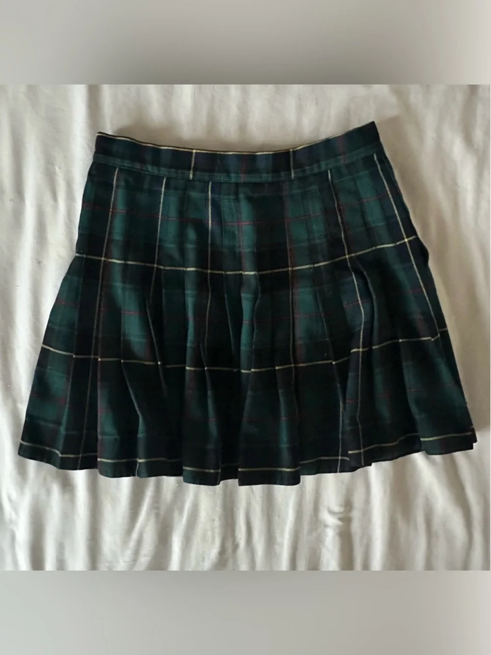 Vintage Ralph Lauren Green Pleated Skirt